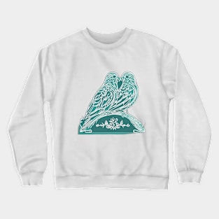 Enchanting Love Birds Artwork No. 666 Crewneck Sweatshirt